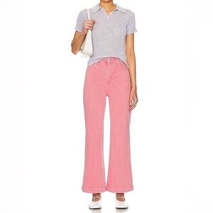 NWT ROLLA'S Sailor Scoop Wide Leg High Rise Pink Rose 24